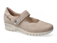 chaussure mobils velcro maryana taupe clair